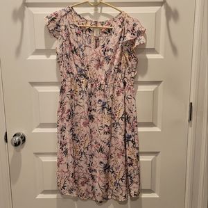 H&M Mama pink floor maternity dress. Size M